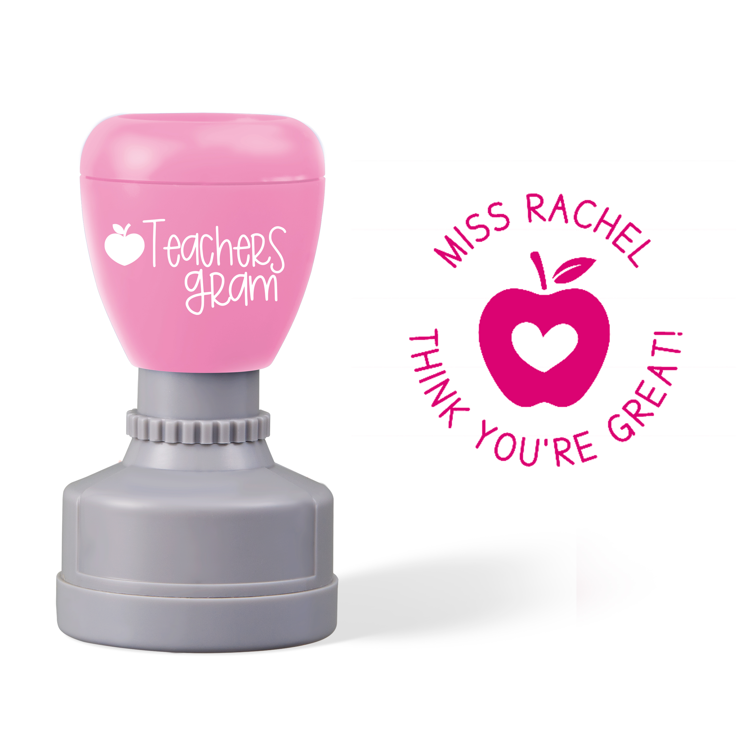 Personalized Name Think You Are Great Teacher Stamp
