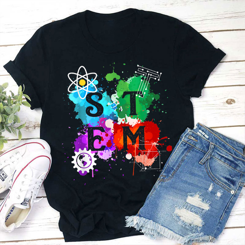 STEM Science Technology Engineering And Mathematics Teacher T-Shirt