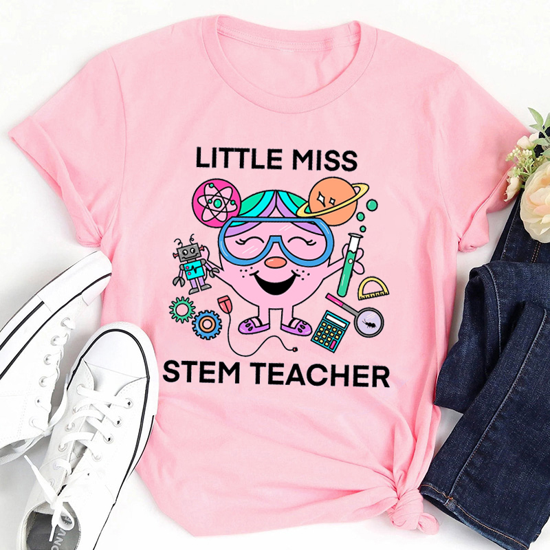 Little Miss Stem Teacher T-Shirt Sale-Teachersgram