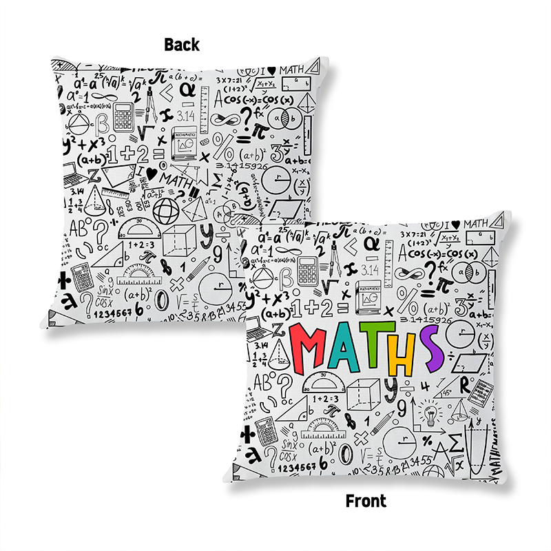 Mathematical Formula Teacher Two Sided Cushion