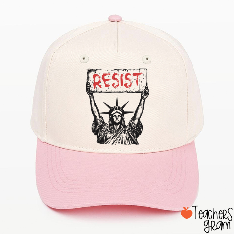 Statue Of Liberty Resist Teacher Baseball Cap