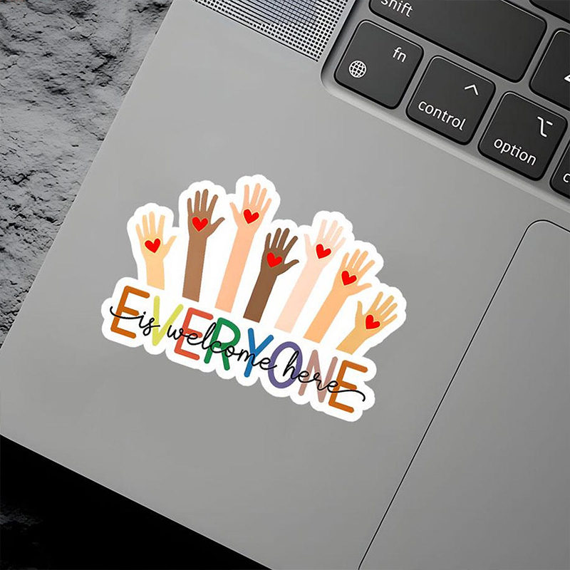 Everyone Is Welcome Here Teacher Stickers
