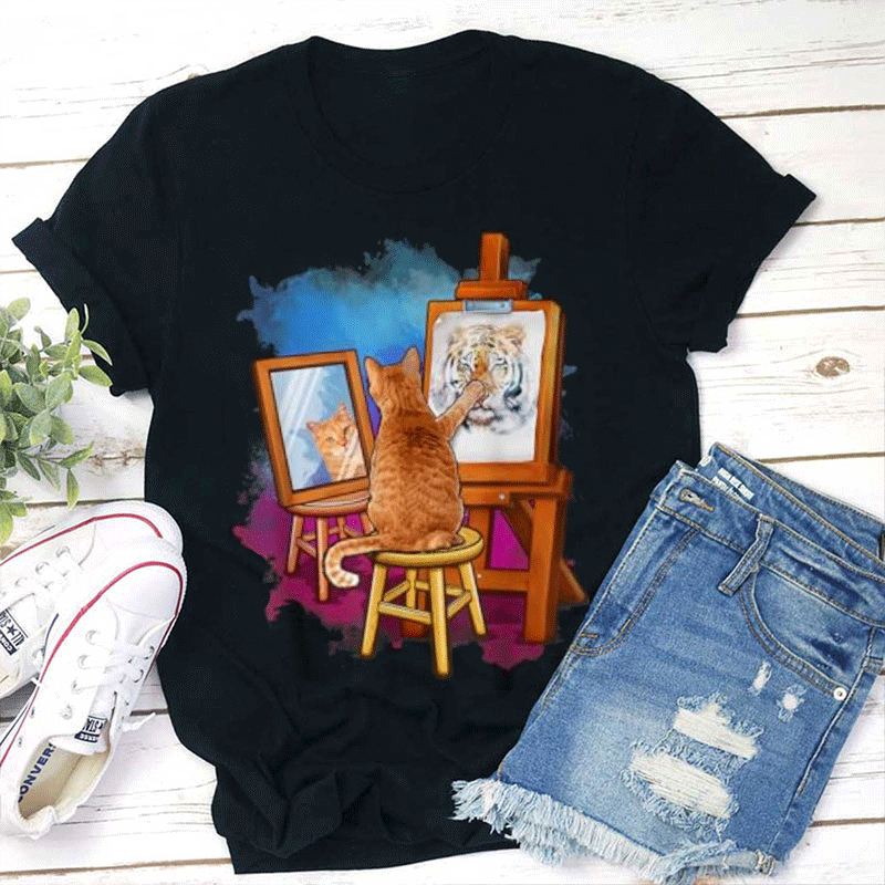 Art Is An Art Form Teacher T-Shirt