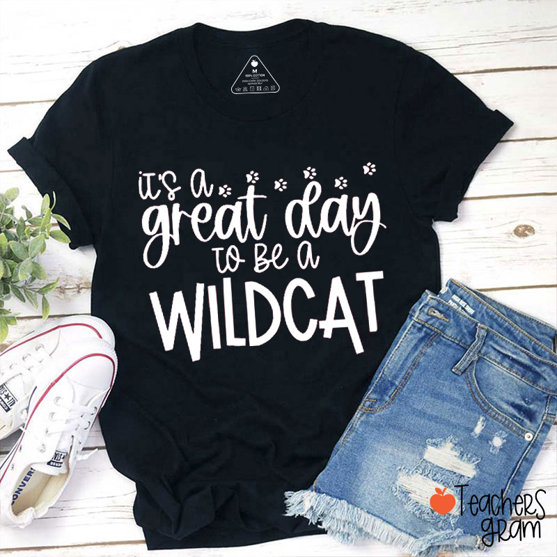 Personalized Mascot And Paw It's A Great Day Teacher T-Shirt