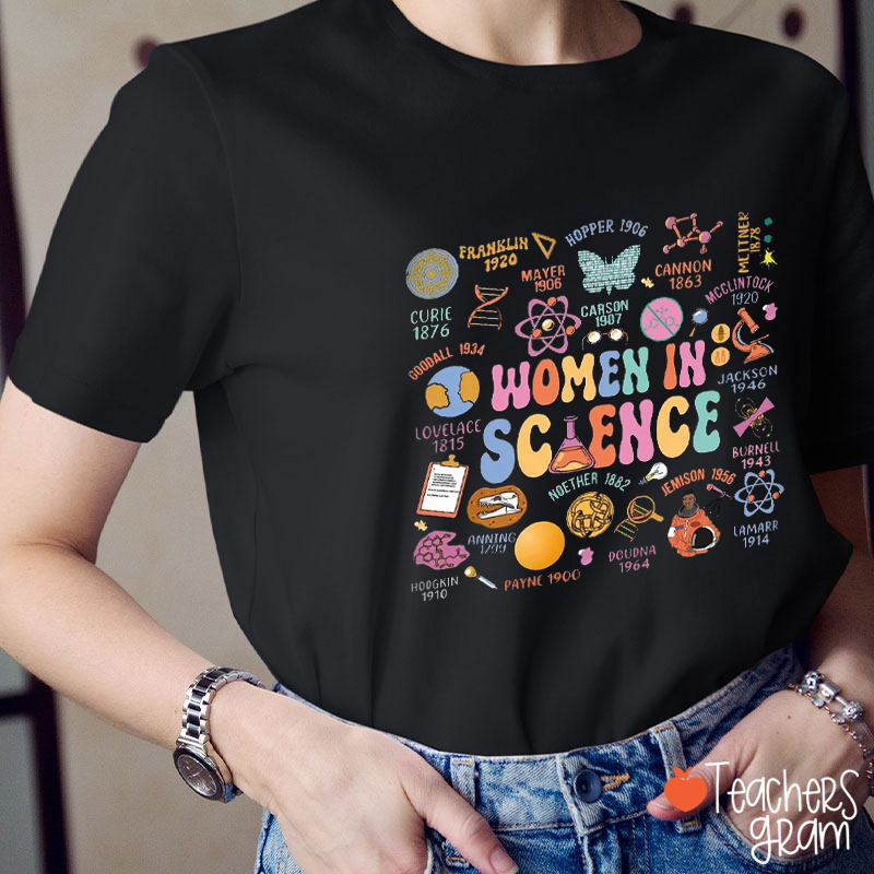 Women In Science Teacher T-Shirt