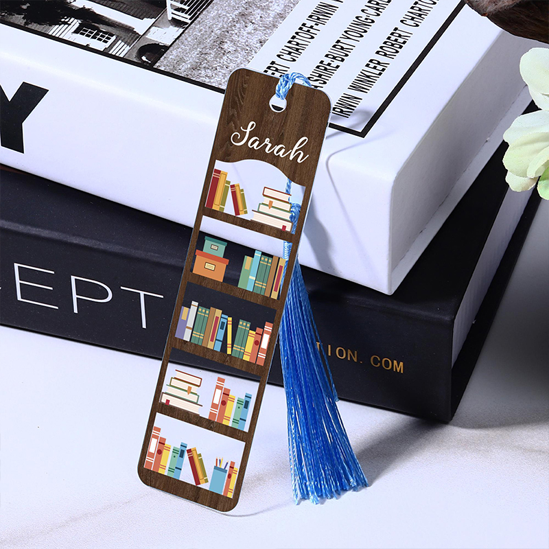 Personalized Name Bookshelf Acrylic Teacher Bookmark