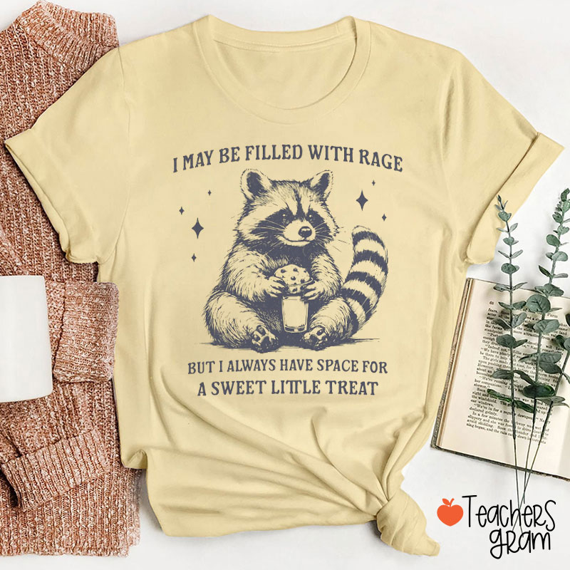 I May Be Filled With Rage Teacher T-Shirt