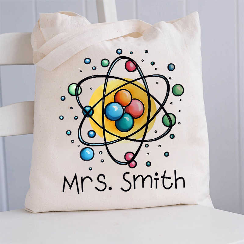 Personalized Science Chemistry Name Teacher Tote Bag