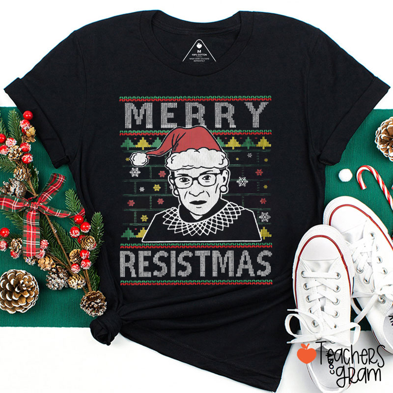 Merry Resistmas Teacher T-Shirt