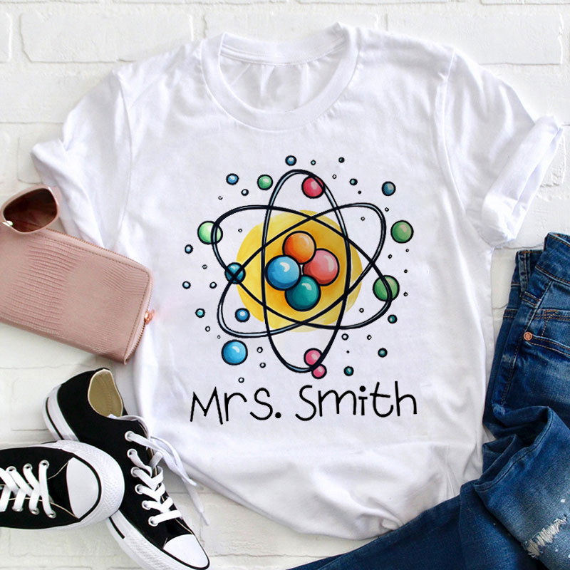 Personalized Science Chemistry Name Teacher T-Shirt