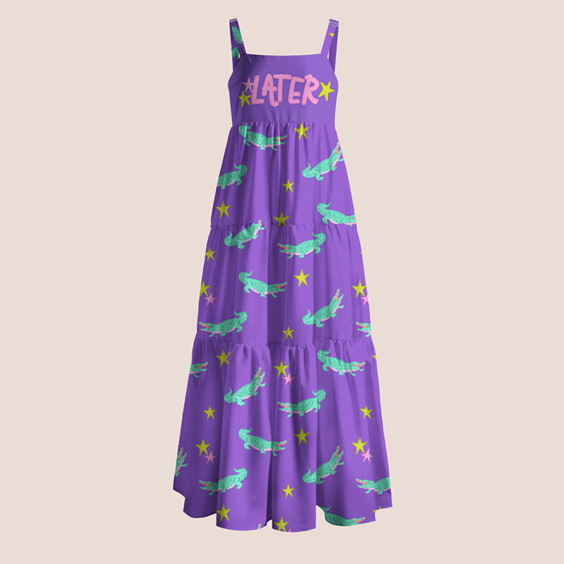 Star Gator Teacher Slip Dress