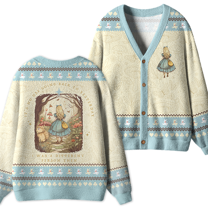 It's No Use Going Back To Yesterday Teacher Ugly Cardigan Sweaters