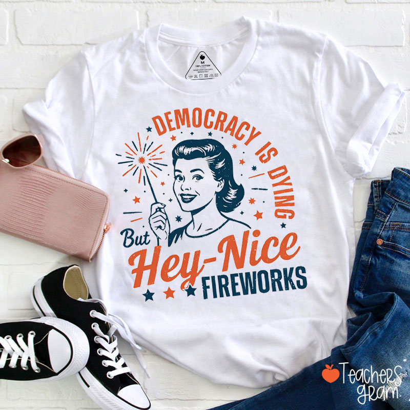 Democracy Is Dying Teacher T-Shirt