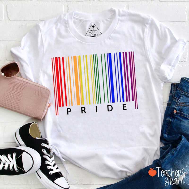 Pride Stripes Teacher T-Shirt
