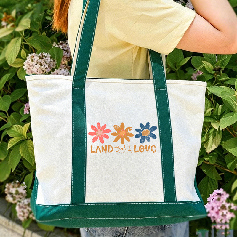 Land That I Love Teacher Canvas Tote Bag
