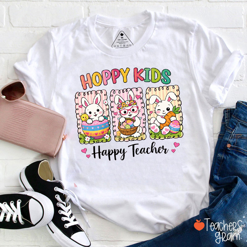 Hoppy Kids Happy Teacher T-Shirt