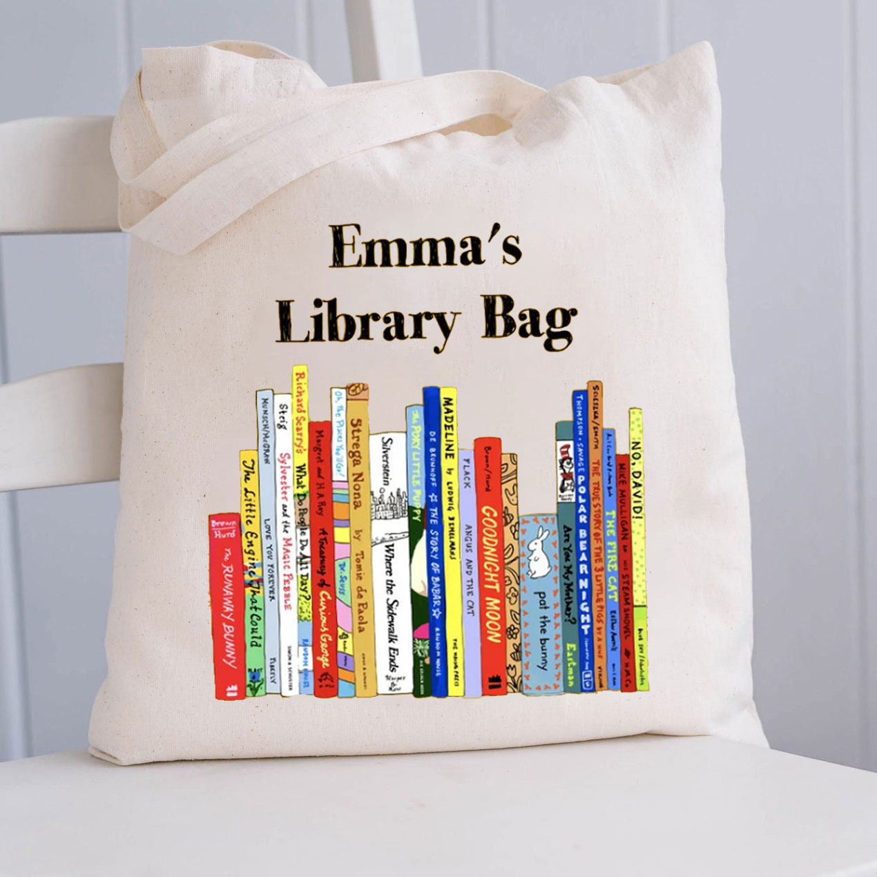 Personalized Library Bag Teacher Tote Bag