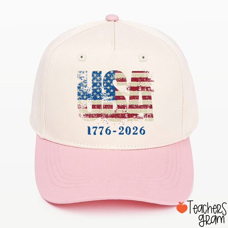 USA 1776-2026 Teacher Baseball Cap