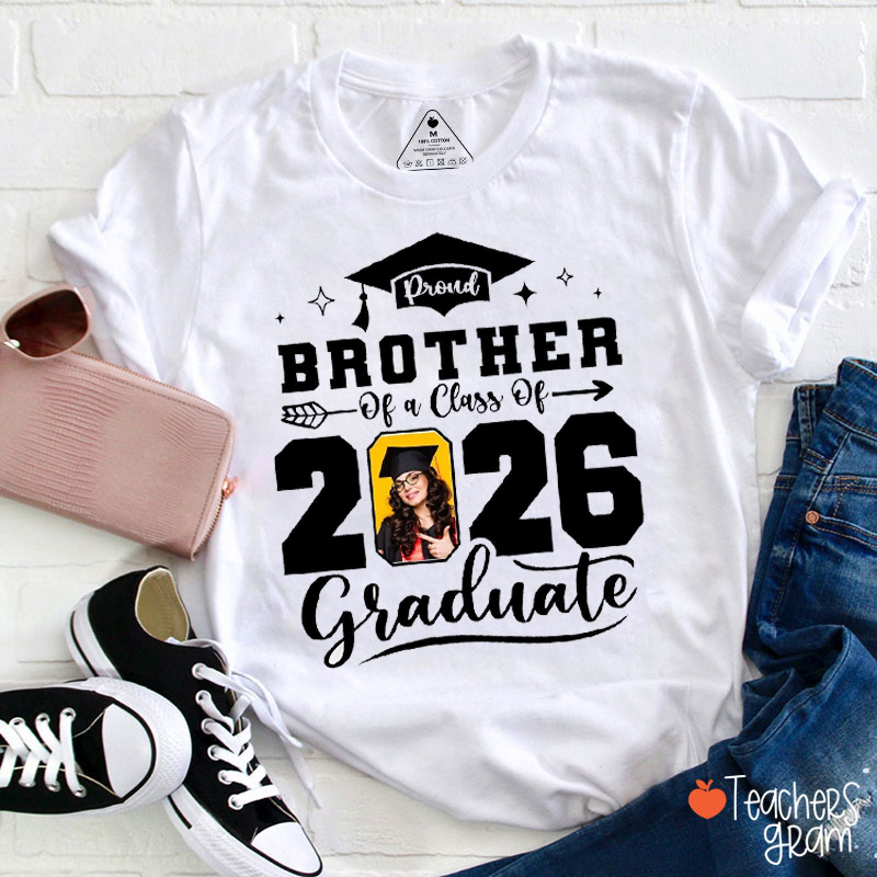 Personalized Photo Family Graduation Gift Teacher T-Shirt