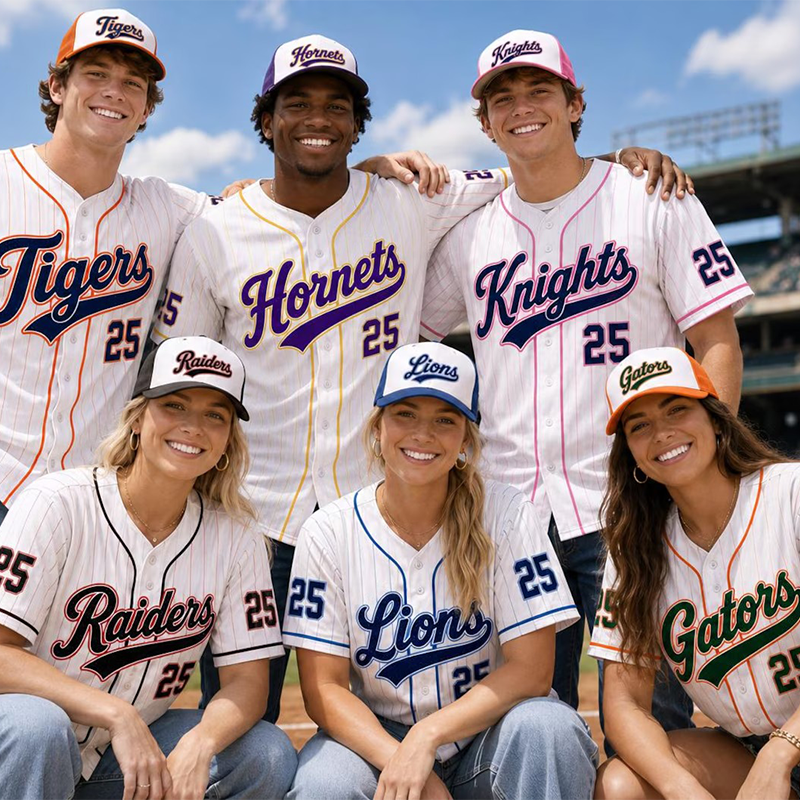 Personalized Mascot Number Print Baseball Jersey