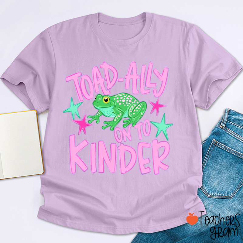 Personalized Grade Toad-Ally On To Teacher T-Shirt