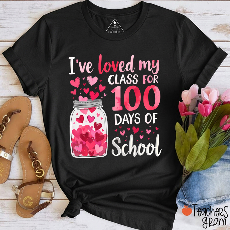 Happy 100 Days With Sweet Hearts Teacher T-Shirt