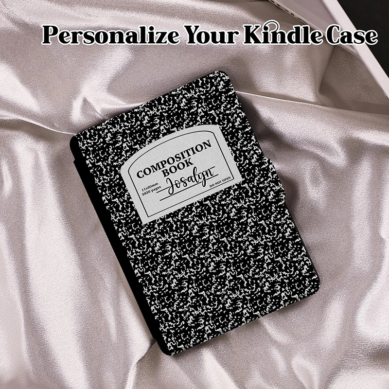 Personalized Name Composition Book Teacher Kindle Cace