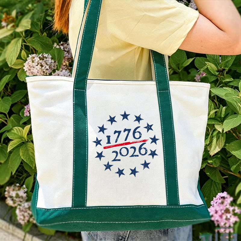 USA 250th Anniversary Teacher Canvas Tote Bag