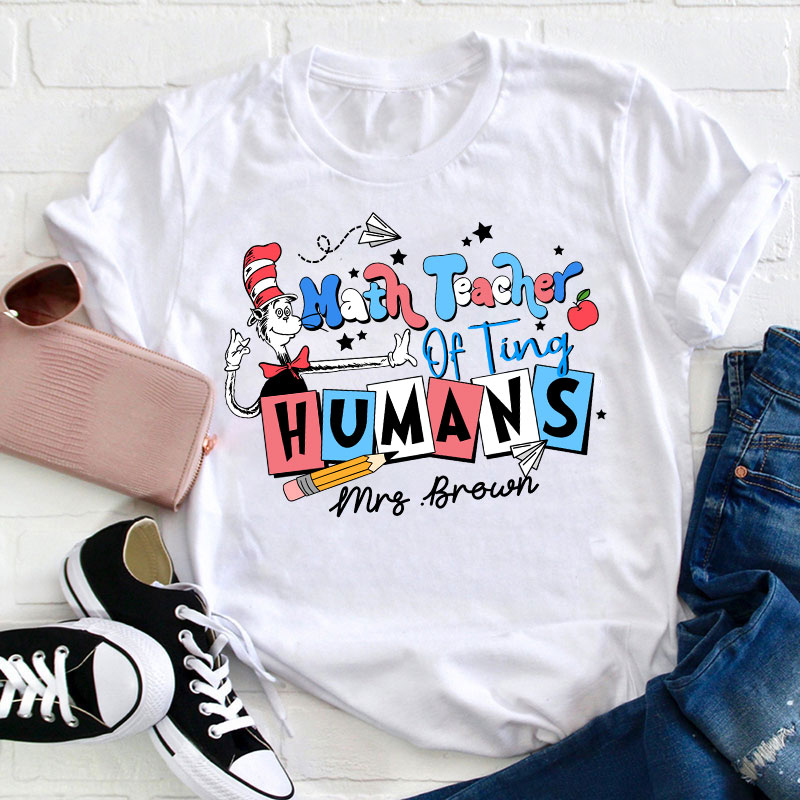 Personalized Teacher Of Tiny Humans Teacher T-Shirt