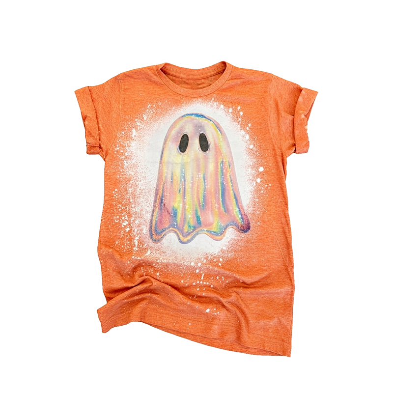 Rainbow Spooky Ghost Teacher Eco Oversized Graphic T-Shirt