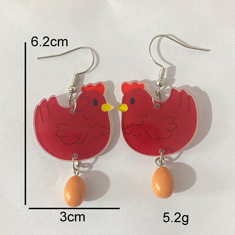 Hen Orders Teacher Acrylic Earrings