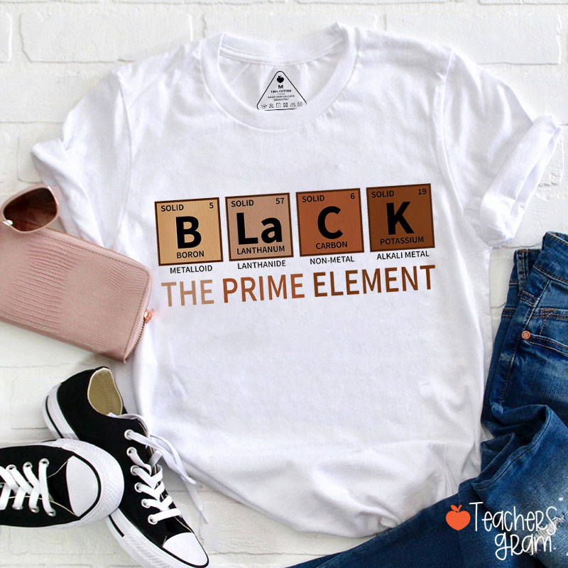 The Prime Element Of Black Teacher T-Shirt