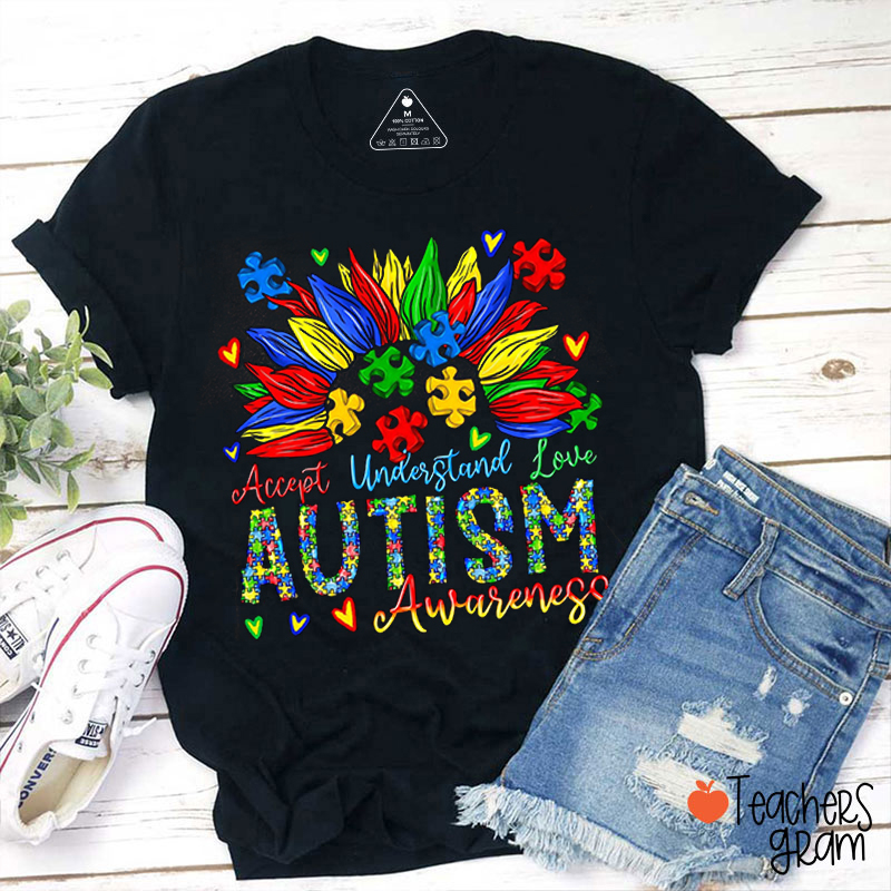 Accept Understand Love Teacher T-Shirt