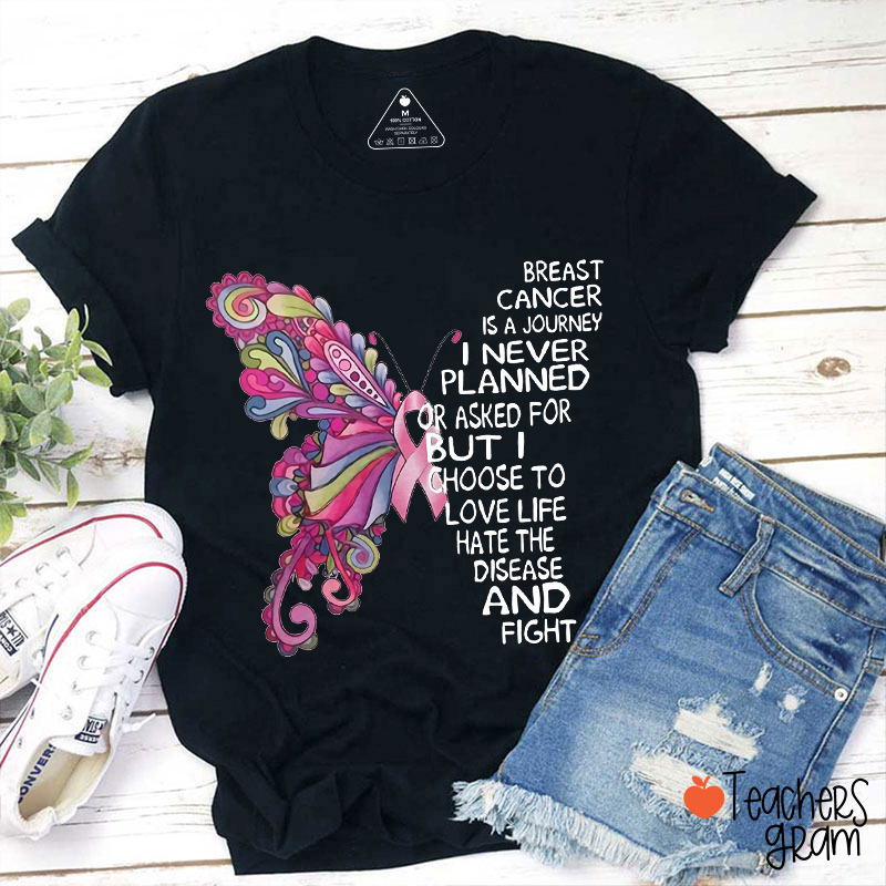 Breast Cancer Awareness Teacher T-Shirt
