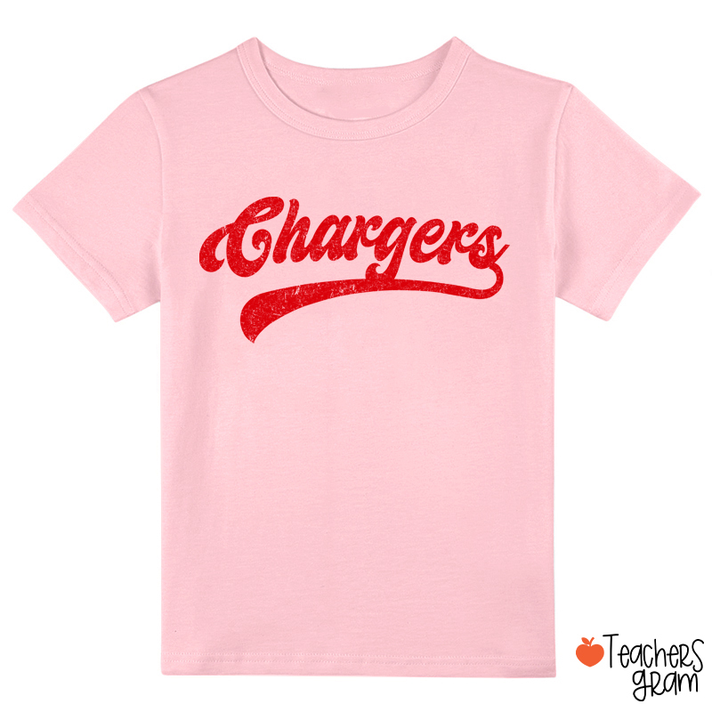 Personalized Mascot Washed And Distressed Print Class T-Shirt