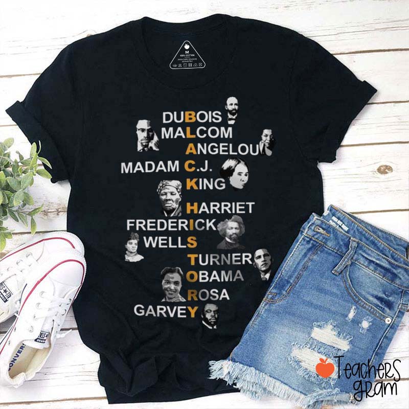 When We Learn Black History Teacher T-Shirt