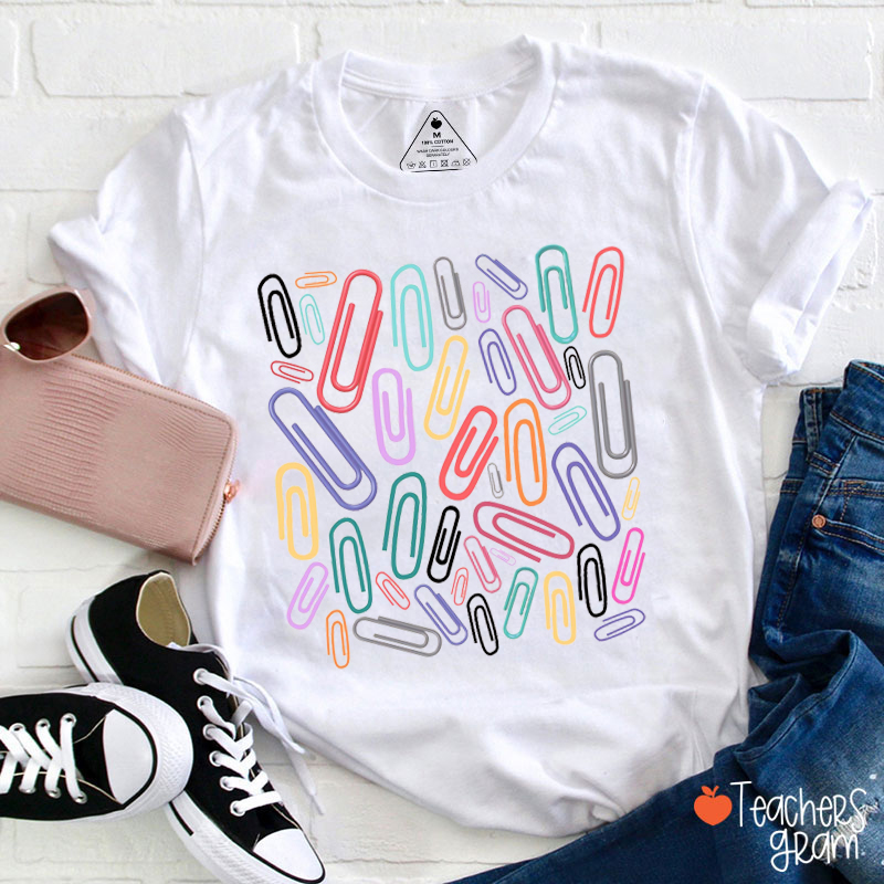 Subtle Politics Paperclip Teacher T-Shirt