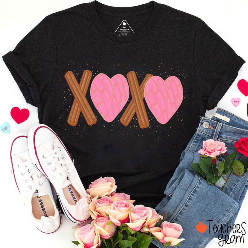Churros Galletas De Corazón XOXO Spanish Teacher T-Shirt
