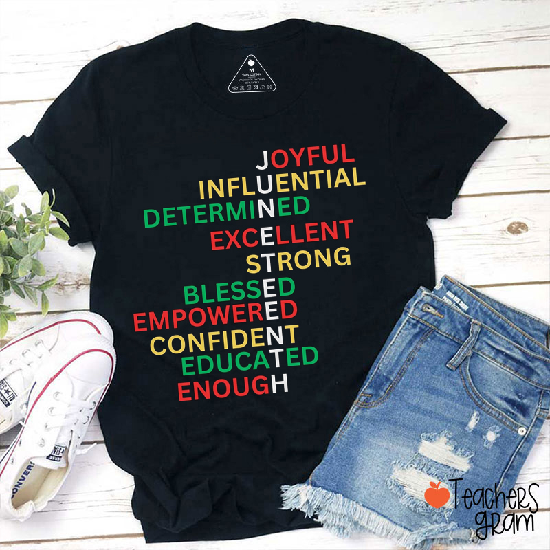 Juneteenth Black History Inspiring Teacher T-Shirt