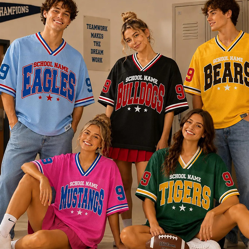 Personalized Mascot Name And Number Teacher Mesh Jersey