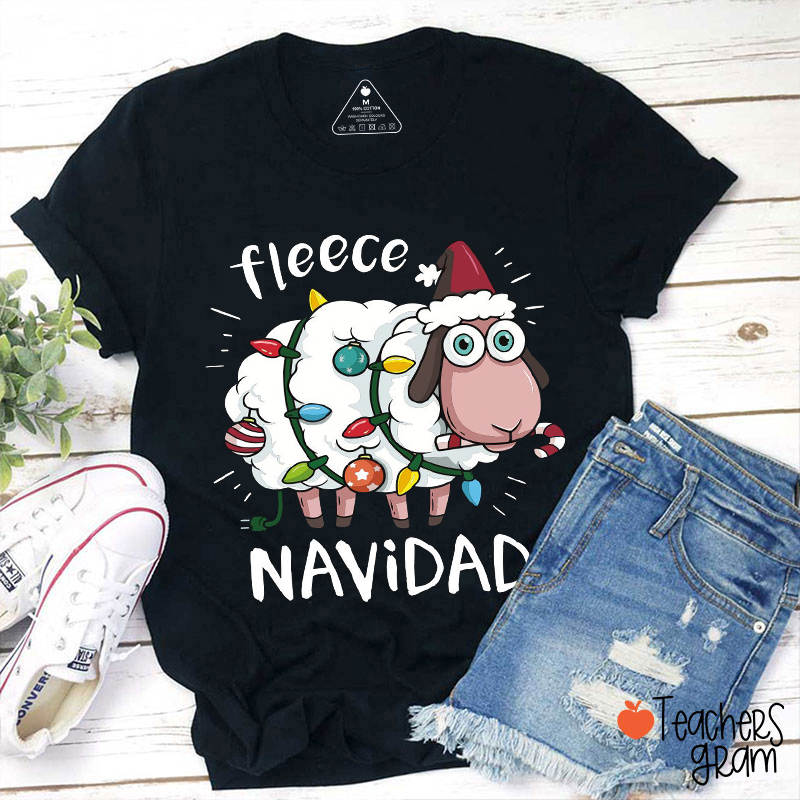 Fleece Navidad Spanish Teacher T-Shirt