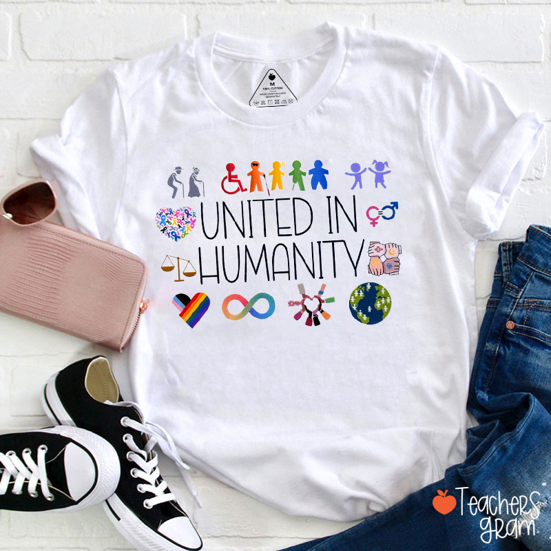 United In Humanity Teacher T-Shirt