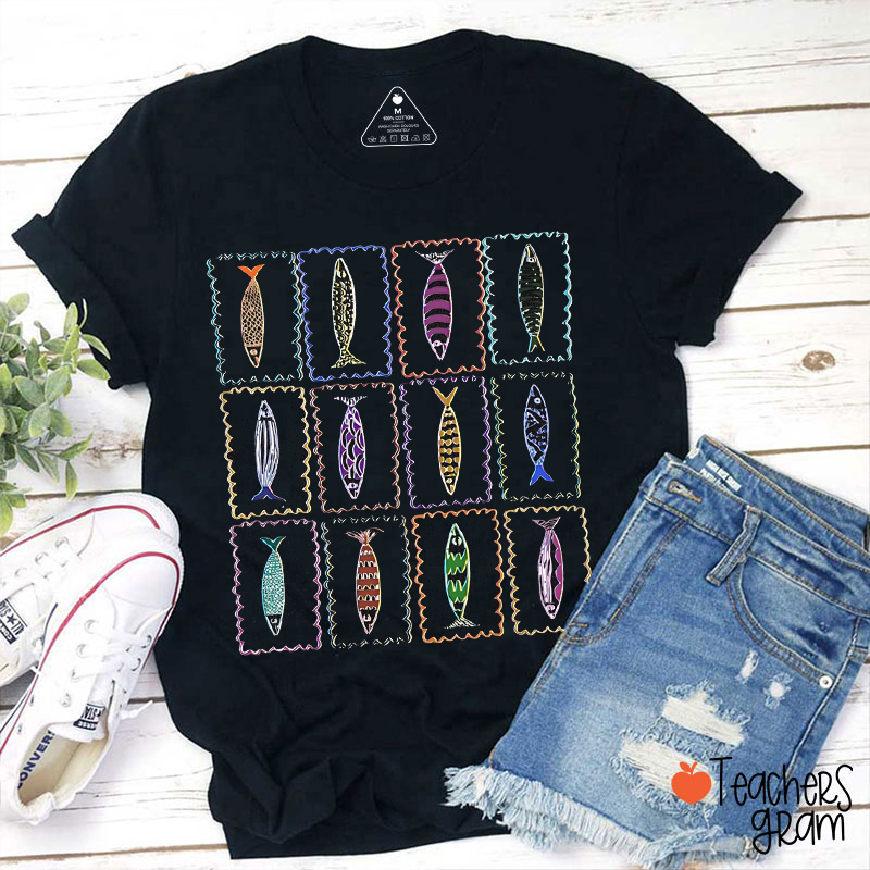 Sardines Tin Fish Teacher T-Shirt