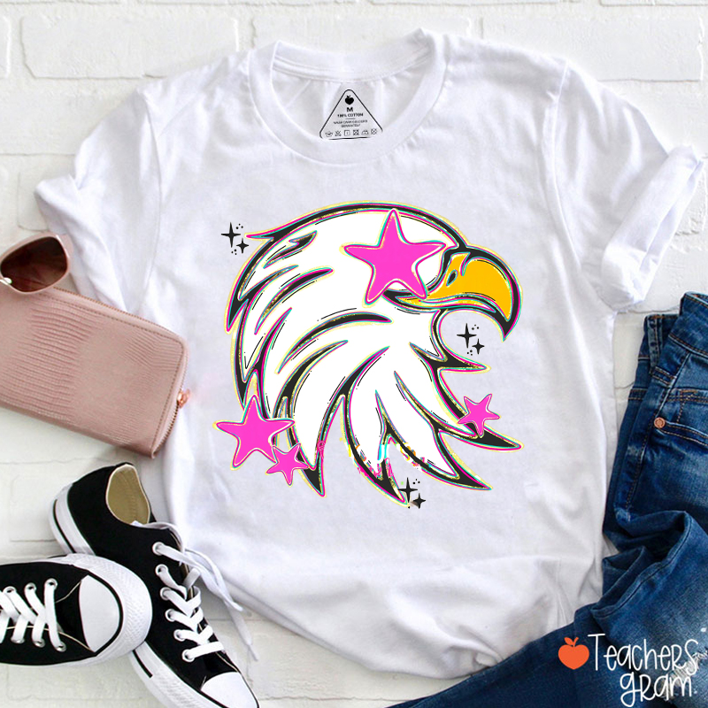 Personalized Mascot Starry Eyes School Spirit Teacher T-Shirt