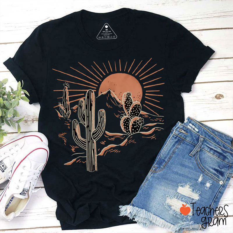 Desert Sunrise Teacher T-Shirt
