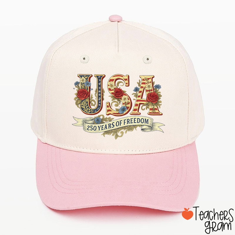 Usa 250 Years Of Freedom Teacher Baseball Cap