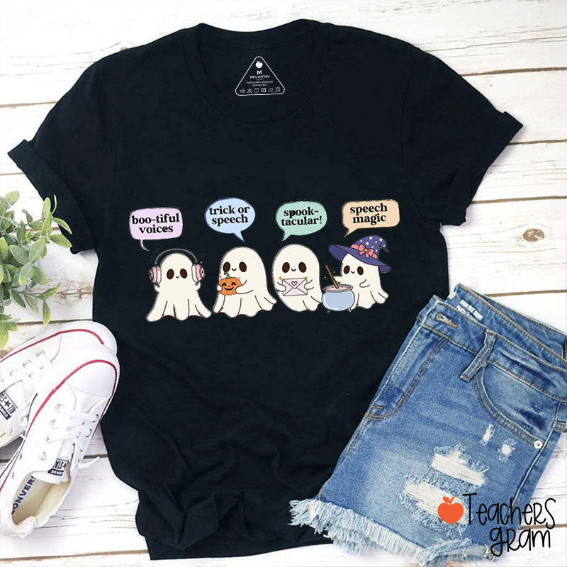 Speech Therapy Trick Or Speech Teacher T-Shirt