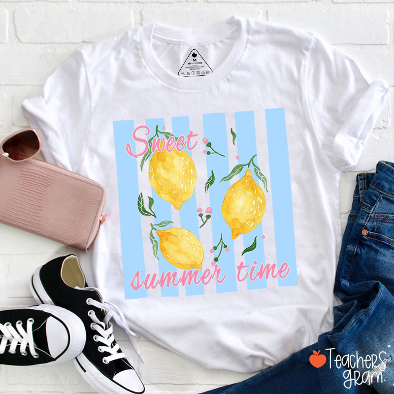 Sweet Summer Time Lemon Teacher T-Shirt