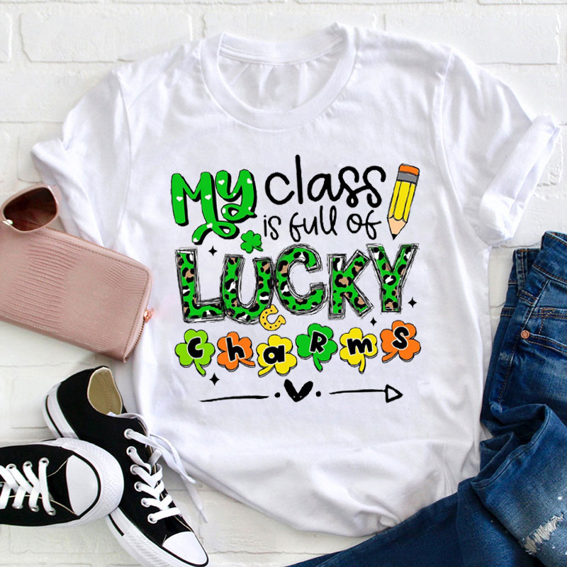 Teachergive | My Class Is Full Of Lucky Charms Teacher T-Shirt sale