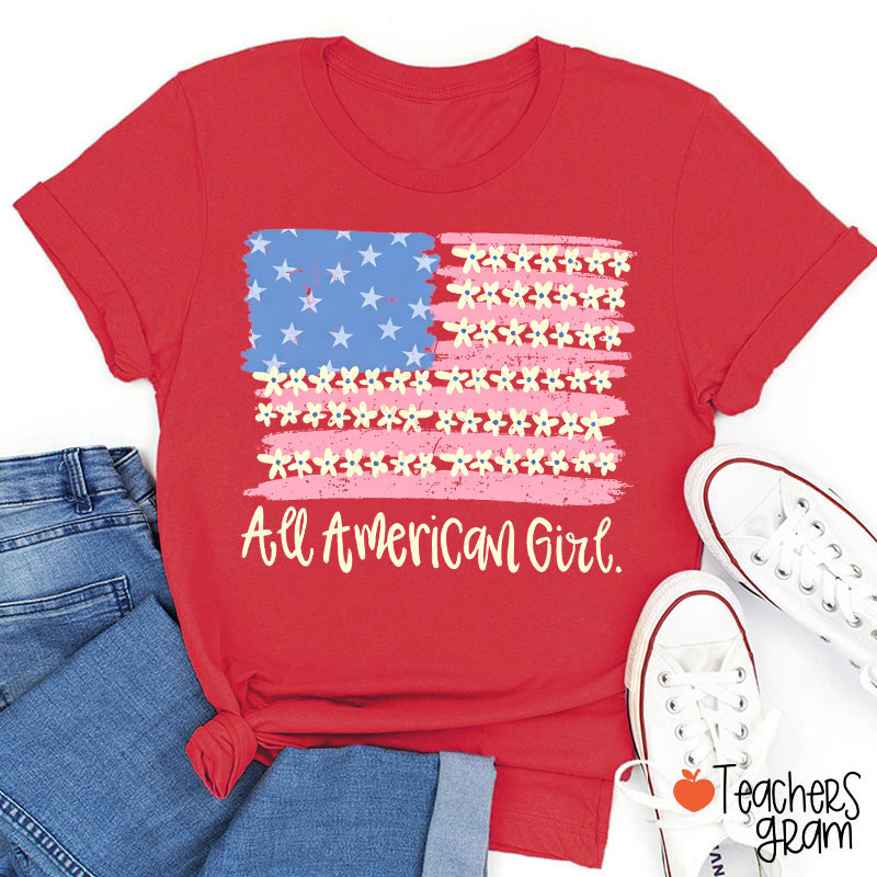 All American Girl Teacher T-Shirt